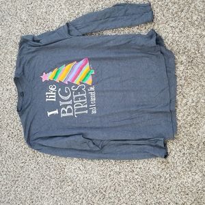 Christmas long sleeve tshirt 2XL Blue